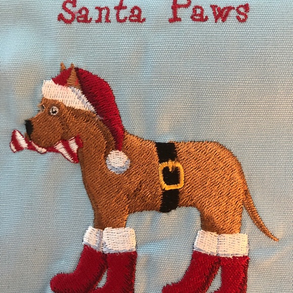 ⚡️2/$12 🆕 Santa Paws Hand Towel. NWOT. - Picture 4 of 7